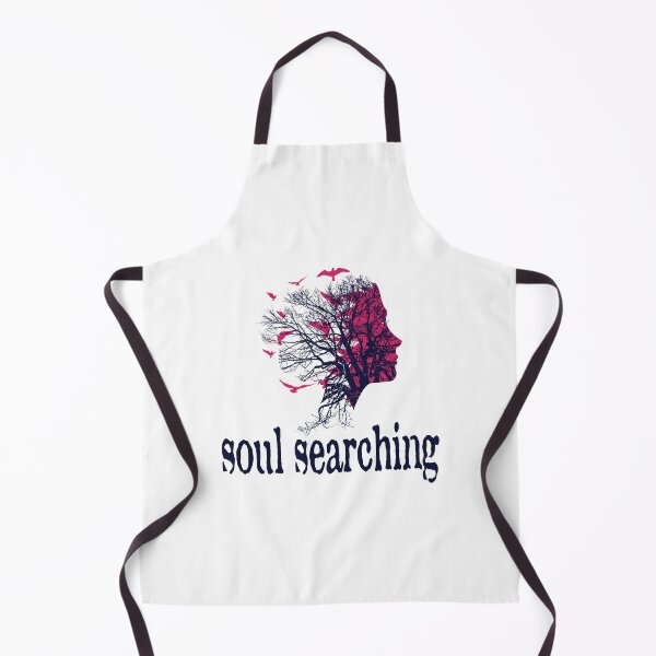 Item preview, a full tree with branches and roots embedded like a vein into a woman's head in side view breaking into flying birds with soul searching text design. designed and sold by Bees-Honey-Gift.