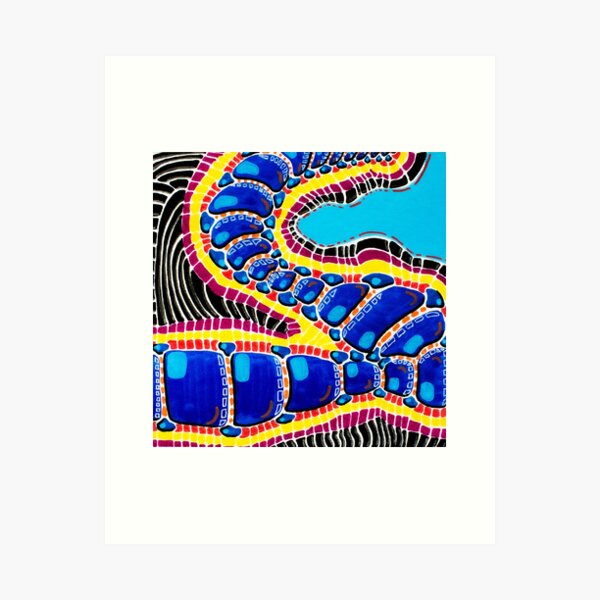 Item preview, "Vertebrae" Painting designed and sold by Kyla Yager.