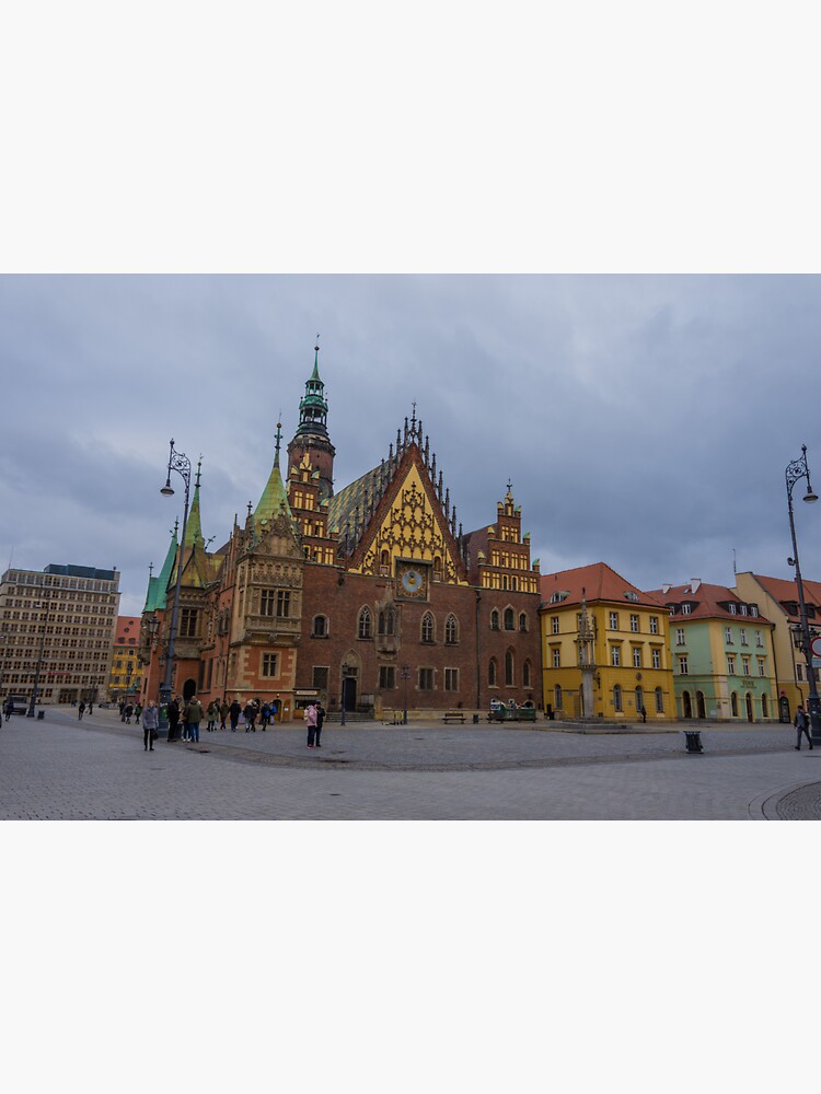 "Wroclaw downtown" Sticker for Sale by Conschdl Redbubble