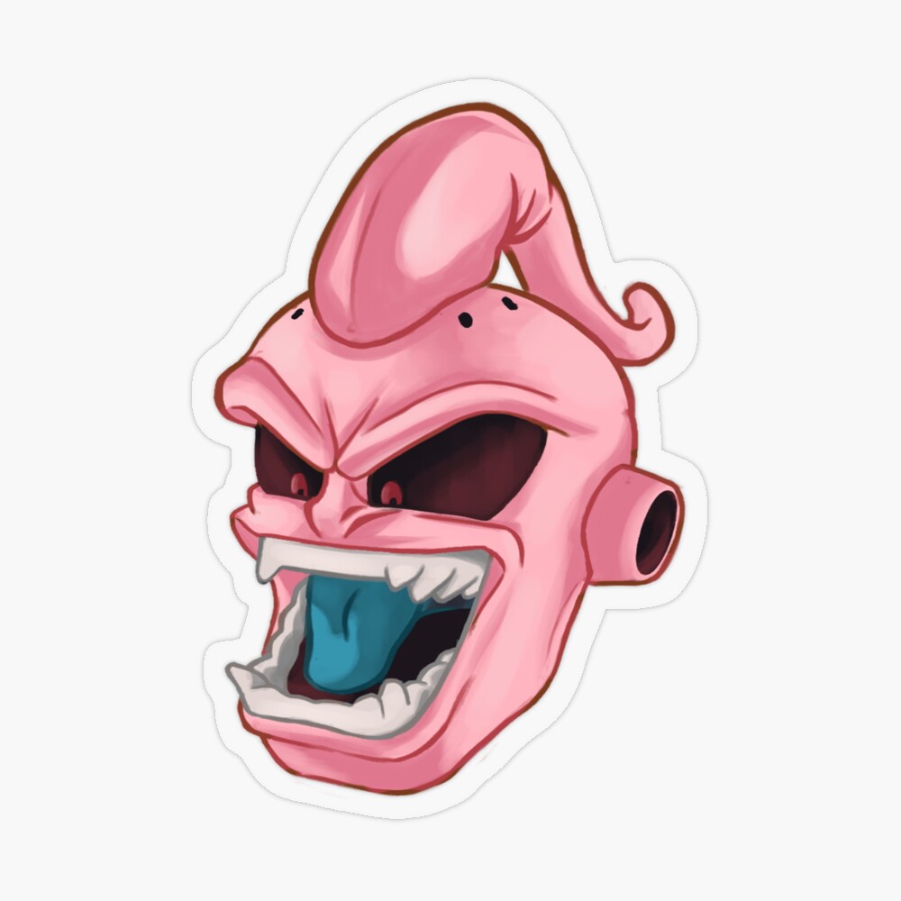 Buu Outline Sticker for Sale by awallac