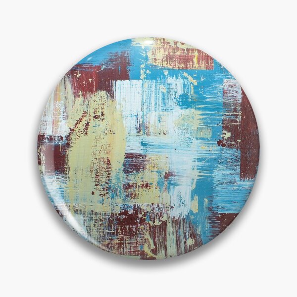 Item preview, Distressed Urban Farmhouse Decor Art, Distressed Art, Abstract Art, Beige, Red, Blue  designed and sold by AbstractAcacia.