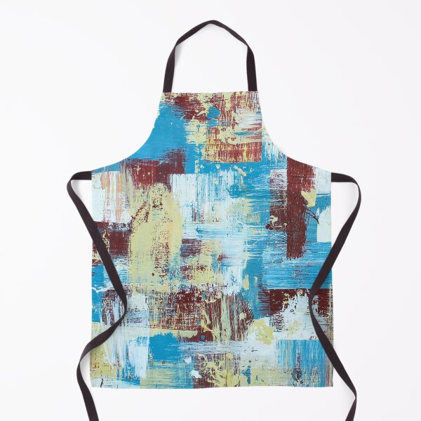 Item preview, Distressed Urban Farmhouse Decor Art, Distressed Art, Abstract Art, Beige, Red, Blue designed and sold by AbstractAcacia.