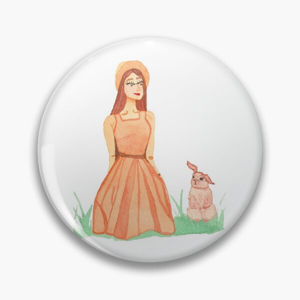 Item preview, Girl with Rabbit, white designed and sold by Sonderblume.