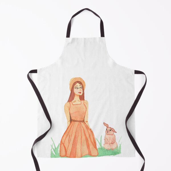 Item preview, Girl with Rabbit, white designed and sold by Sonderblume.