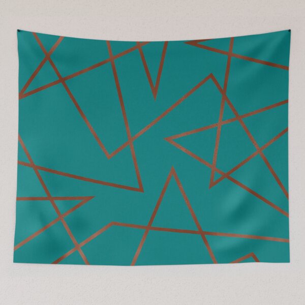 Item preview, Teal & Copper Abstract designed and sold by Blue-Banana.
