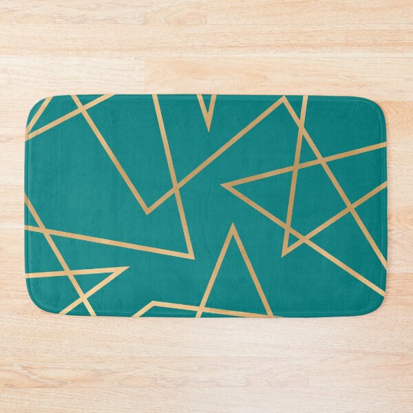 Item preview, Teal & Gold Abstract designed and sold by Blue-Banana.