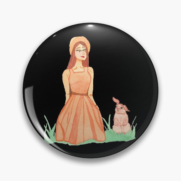 Item preview, Girl with Rabbit, Black designed and sold by Sonderblume.
