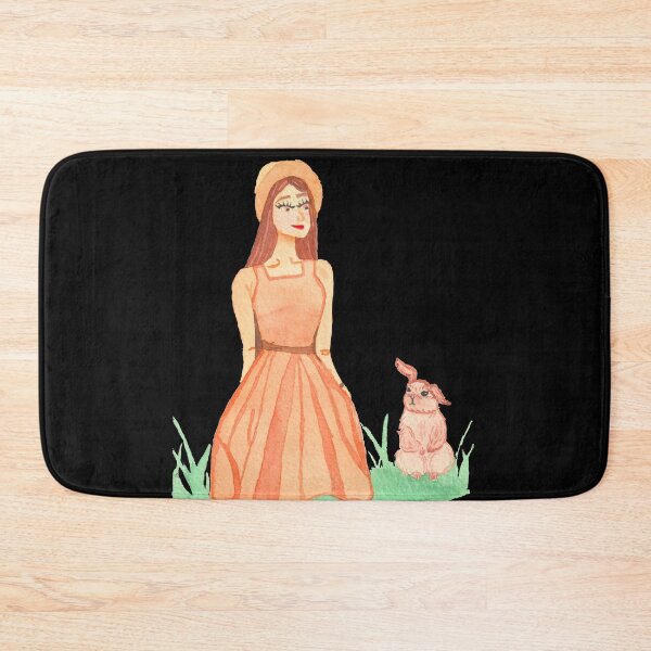 Item preview, Girl with Rabbit, Black designed and sold by Sonderblume.