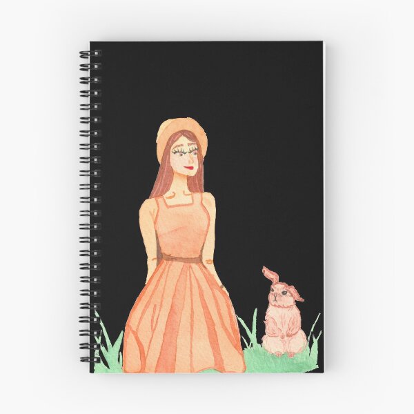 Item preview, Girl with Rabbit, Black designed and sold by Sonderblume.