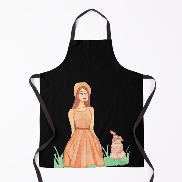 Item preview, Girl with Rabbit, Black designed and sold by Sonderblume.