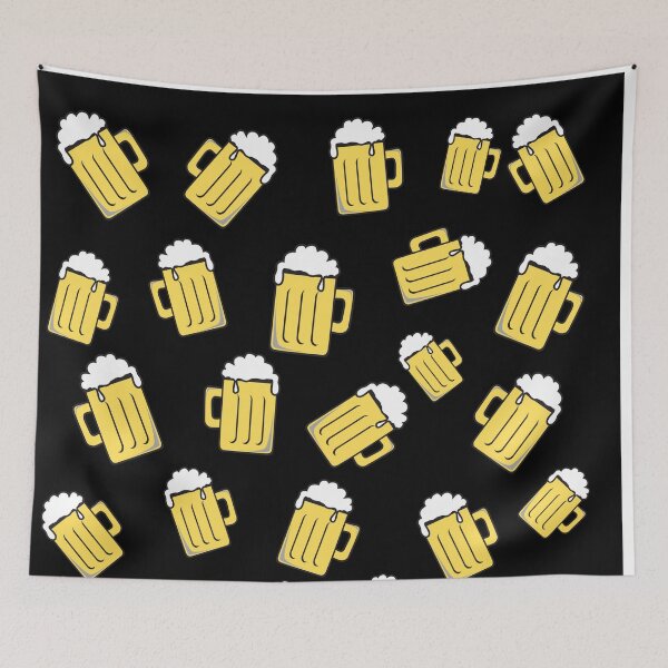 Item preview, Modern Yellow Black Beer Steins  designed and sold by Craftdrawer.