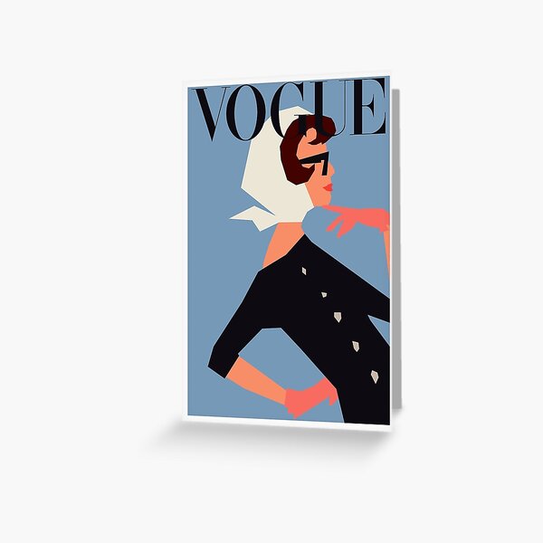 Vogue Greeting Cards | Redbubble