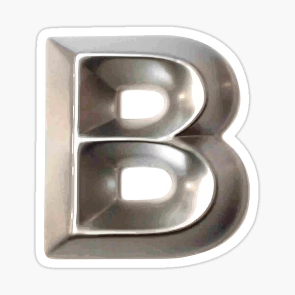 Letter B Designed For Stickers Sticker