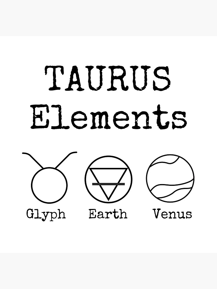 Taurus Elements Design Poster