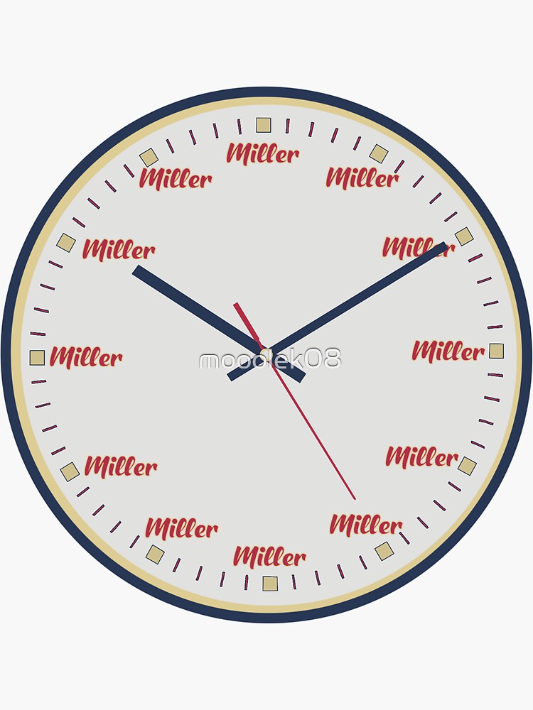 ""It's Miller Time"" Sticker for Sale by mooolek08 Redbubble