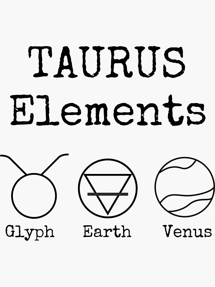 Taurus Elements Design Sticker