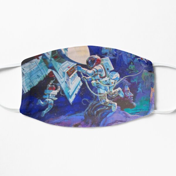 Spaceship Earth Mural Flat Mask