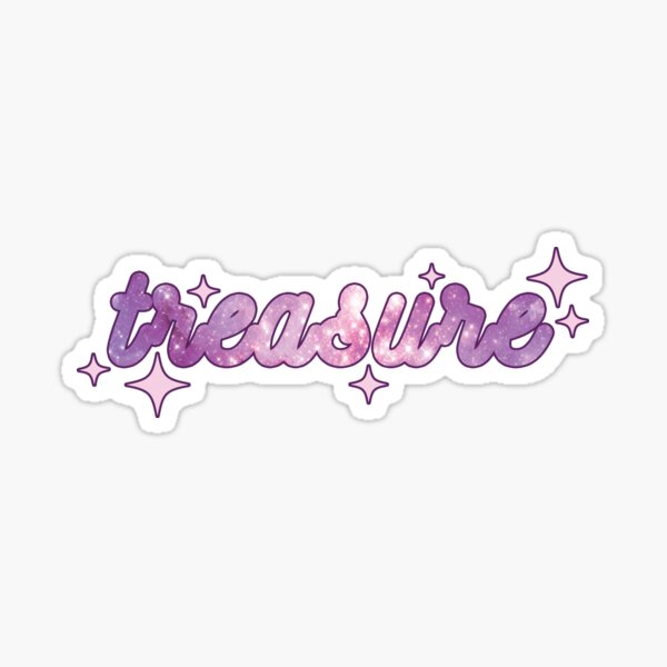 Treasure Kpop Blue Galaxy Star Logo Sticker By Sugarsaint Redbubble