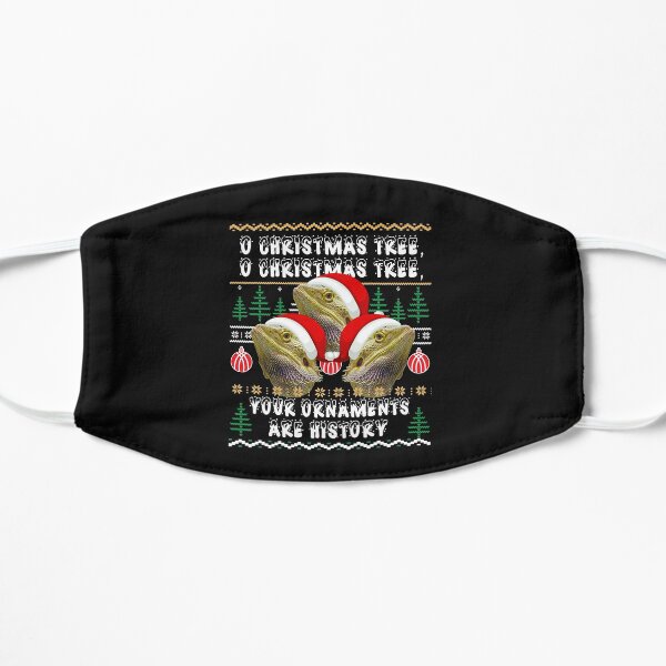 Bearded Dragon Christmas Flat Mask