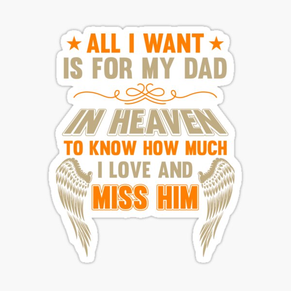 Dad In Heaven Stickers Redbubble - catalog heaven decal roblox