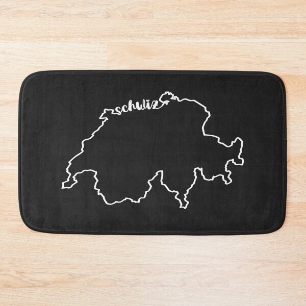 Item preview, Switzerland Outline with Word Switzerland in Swiss German designed and sold by Helvetioes.
