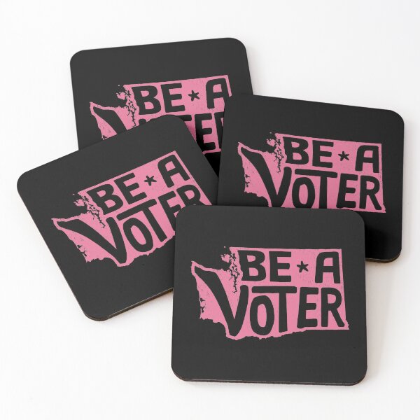 Item preview, Be a Voter Washington! (pink) designed and sold by bananna620.