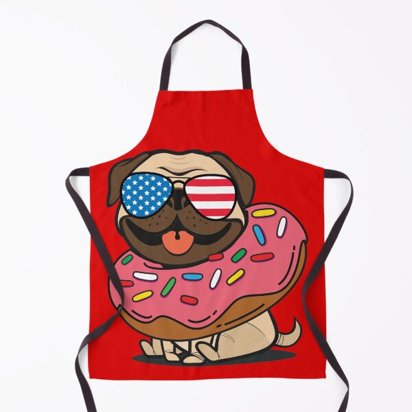 Item preview, Pug Donut USA designed and sold by plushism.