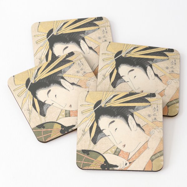 Item preview, The Courtesan Hanaōgi of the Ōgiya Brothel (Ōgiya no uchi Hanaōgi) designed and sold by AdamStCyr.