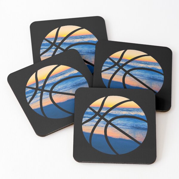 Item preview, Basketball Beach Sunset Ocean Waves designed and sold by COURT-VISION.