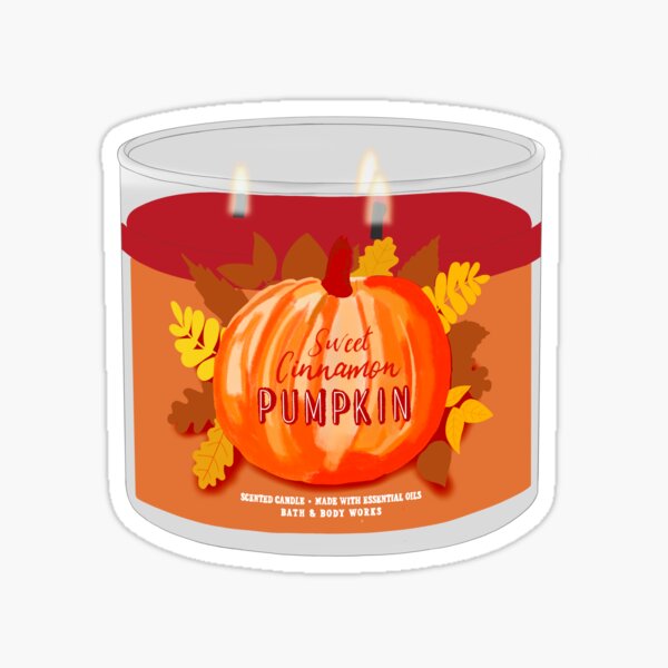 pumpkin candle Sticker