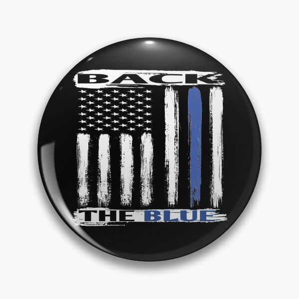 Item preview, Show Police Support Thin Blue Line Back the Blue American Flag Gifts designed and sold by angy2017.