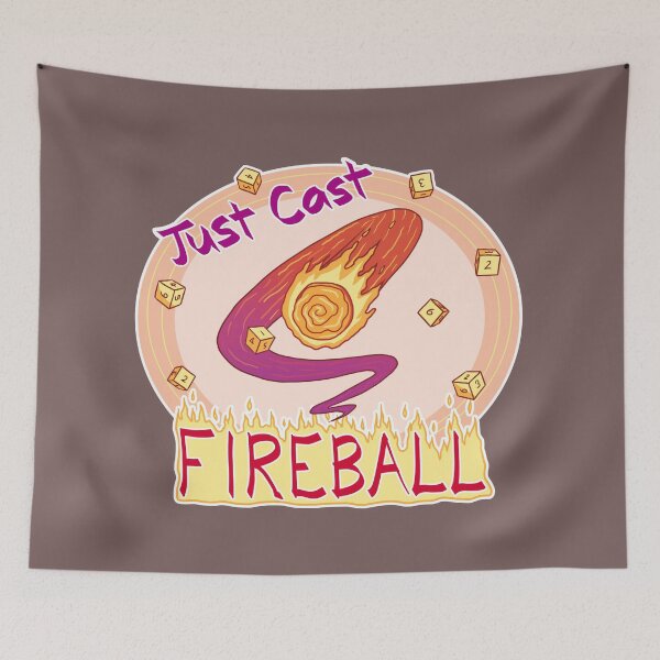 Item preview, Just Cast Fireball - Dungeons and Dragons Magic designed and sold by KatieCrooked.