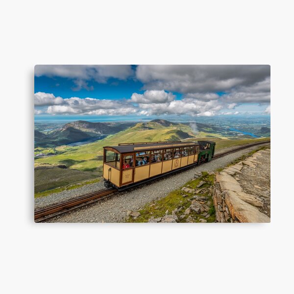 Mountain Train Snowdon Summit Wales Canvas Print