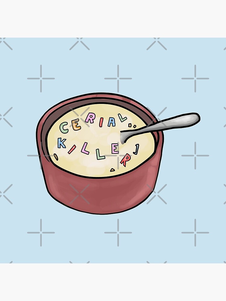 "Cerial Killer alphabet cereal breakfast bowl fruit loops" Throw