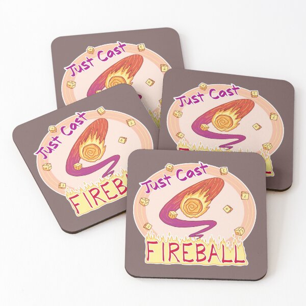 Item preview, Just Cast Fireball - Dungeons and Dragons Magic designed and sold by KatieCrooked.