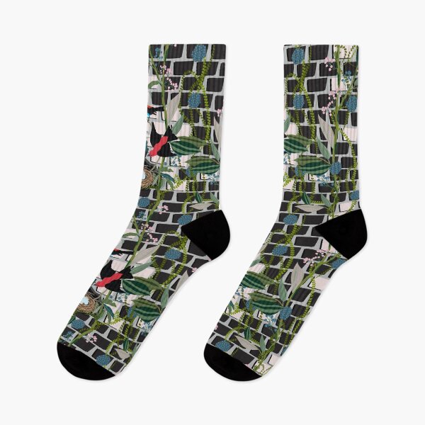 Item preview, Seasonal Visitors on Climbing Vines Wall designed and sold by famenxt.