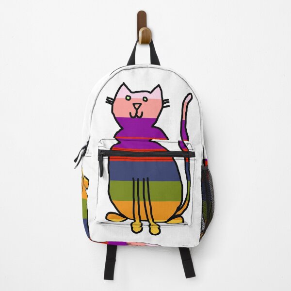 Item preview, Rainbow Cat on a transparent background designed and sold by ellenhenry.