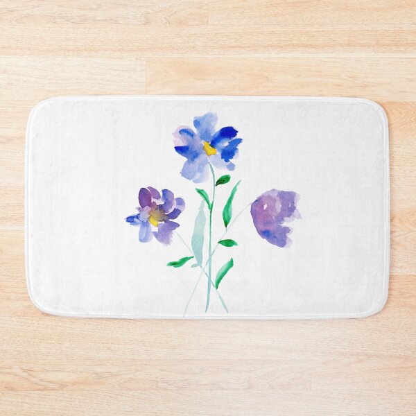 Item preview, Purple tones watercolor florals designed and sold by harpleydesigns.