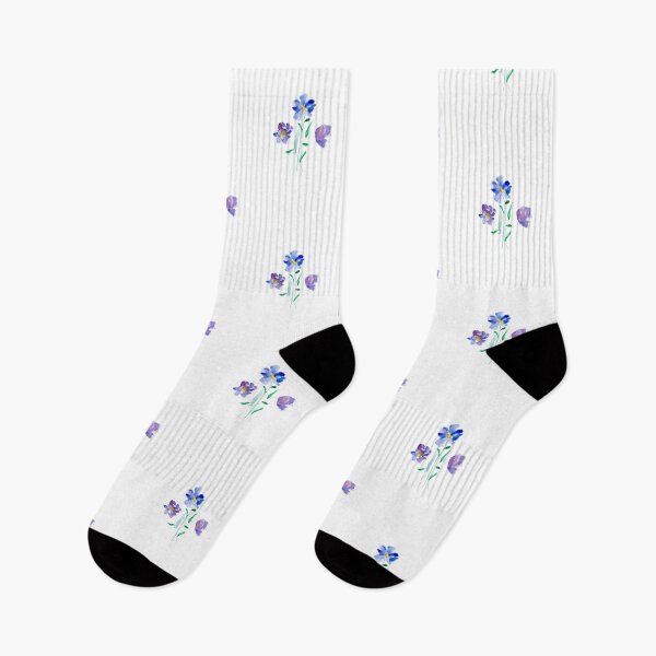 Item preview, Purple tones watercolor florals designed and sold by harpleydesigns.