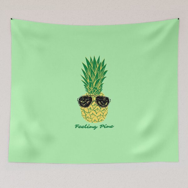 Item preview, Feeling Pine - Cool Pineapple Pun  designed and sold by CuteFoodPrints.