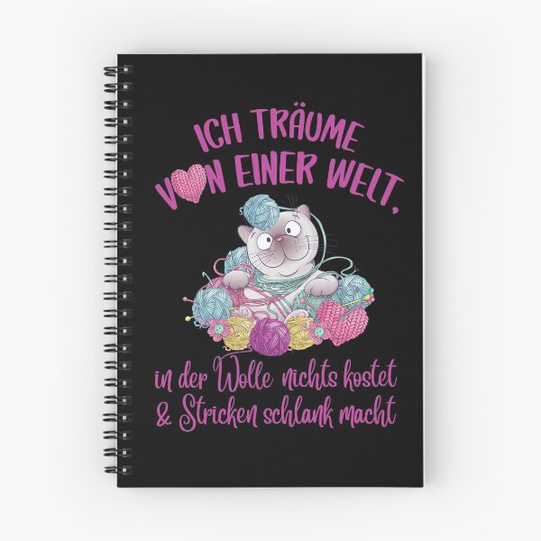 Item preview, Funny cat knitting, crochet & wool needlework outfit designed and sold by Alpmedia.