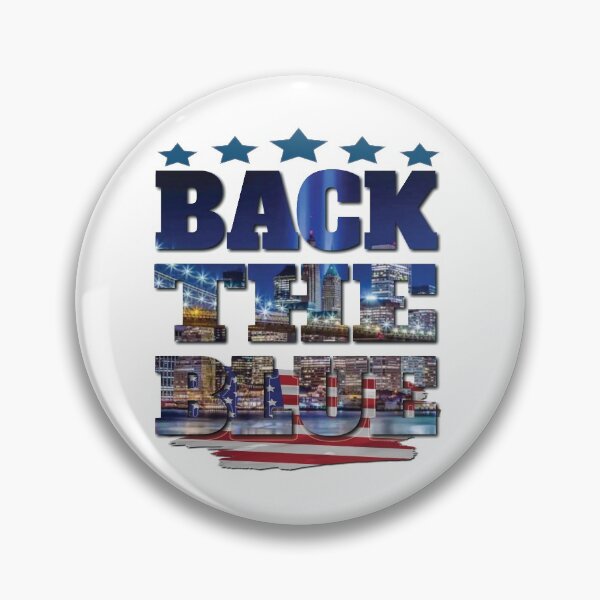 Item preview, Show Police Support Thin Blue Line Back the Blue American Flag Gifts designed and sold by angy2017.