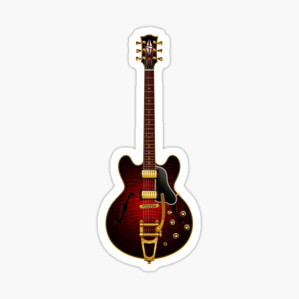 Electric Guitar Sticker