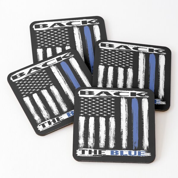 Item preview, Show Police Support Thin Blue Line Back the Blue American Flag Gifts designed and sold by angy2017.