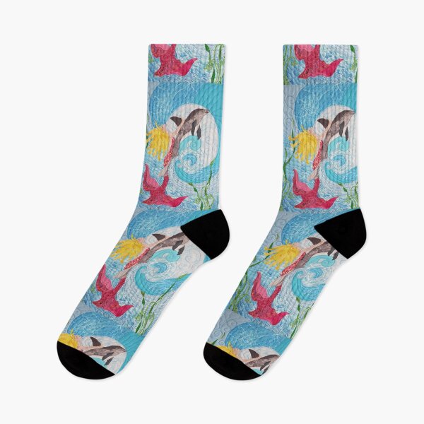 Item preview, Mermaid Riding a Dolphin designed and sold by NaidaK.