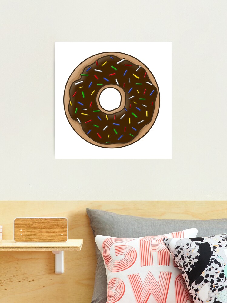 Donut Pillow, Giant Chocolate donut, Donut decor pillow, Donut