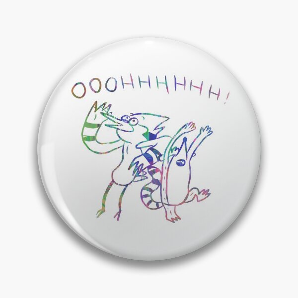 Item preview, "OOOHHH!" Mordecai and Rigby - Regular Show designed and sold by RoserinArt.