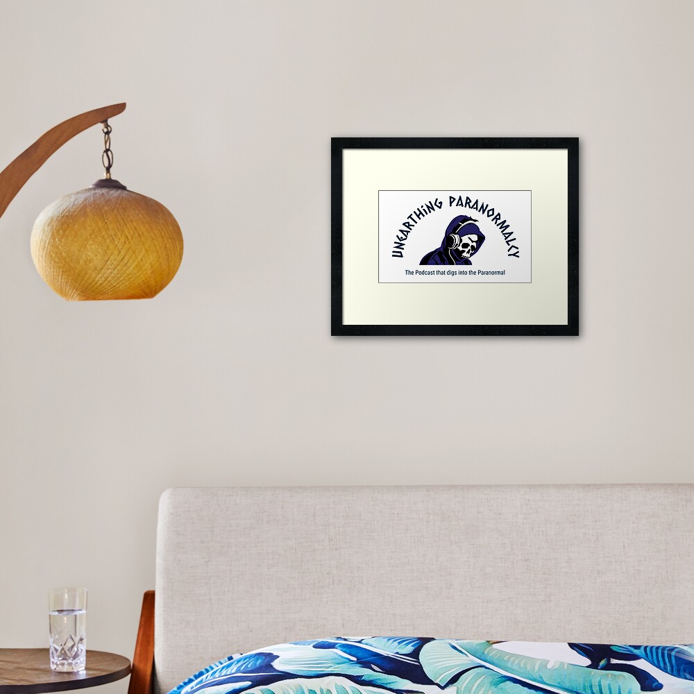 Podcast Merchandise for Unearthing Paranormalcy Framed Art Print