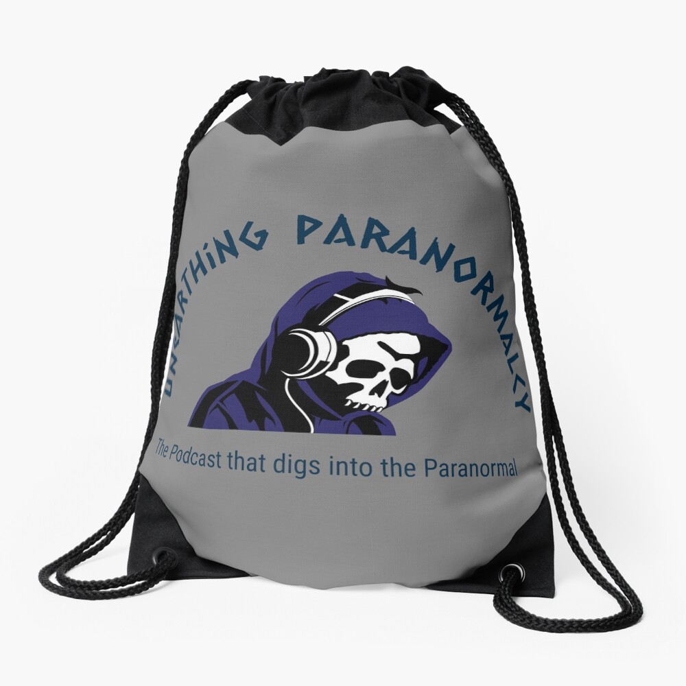 Podcast Merchandise for Unearthing Paranormalcy Drawstring Bag