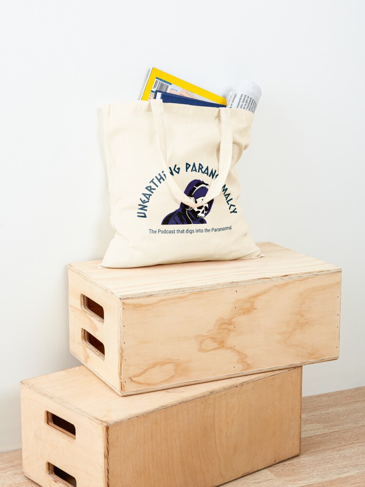 Alternate view of Podcast Merchandise for Unearthing Paranormalcy Tote Bag